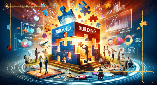 brändin rakentaminen on käynnissä pala palalta