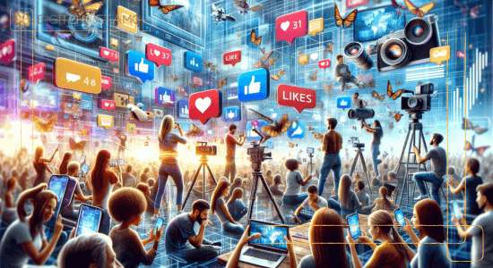 UGC sisällöntuotanto, ihmiset antavat tykkäyksiä ja kommentteja tuotteista ja palveluista